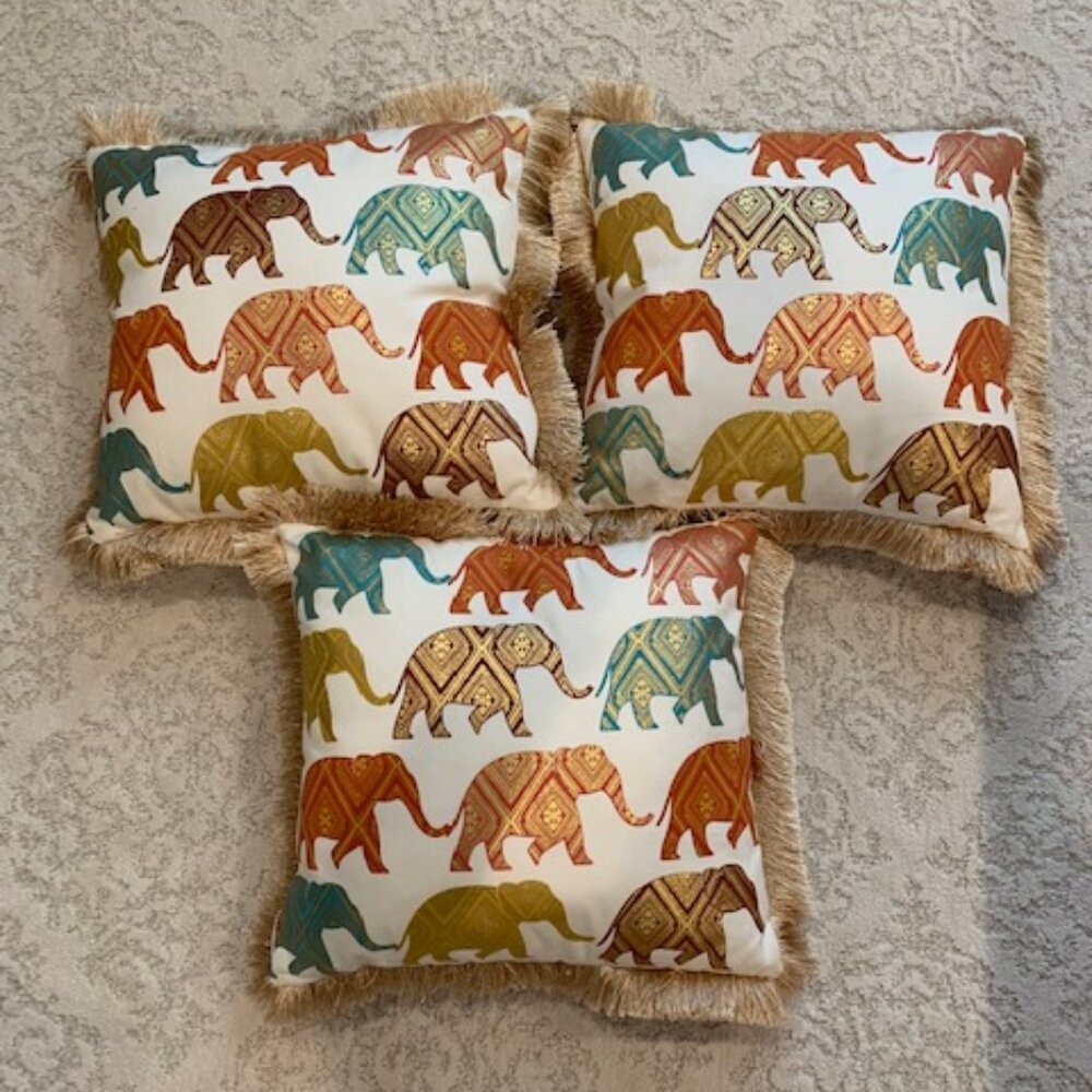 3- beautiful pillow covers